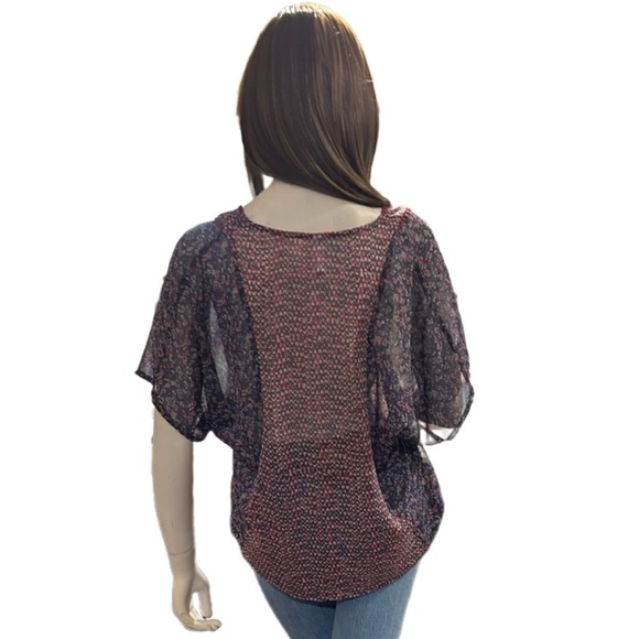 Xhilaration Short Sleeve Boho Blouse - Picture 4 of 4